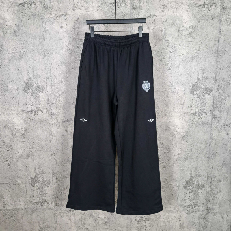 Correct Version High-Quality B Brand 26Ss New Manchester United Logo Embroidered Loose Wide-Leg Sweatpants H