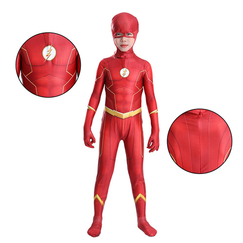 Halloween The Flash Season 5 cos tights Barry Allen adult cosplay jumpsuit for adults