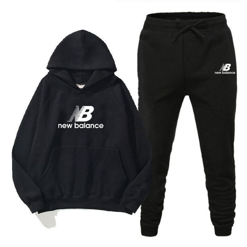 Cross-Border Men's Raglan Sleeve Sweatshirt Workwear Uniform Hoodie Set Thickened Long-Sleeve Jacket Fleece-Lined Long Pants