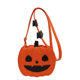 Halloween Funny Pumpkin Bag 2023 New Fashion Contrast Color Creative Stitching Trendy Shoulder Women's Bag Cartoon Crossbody Bag