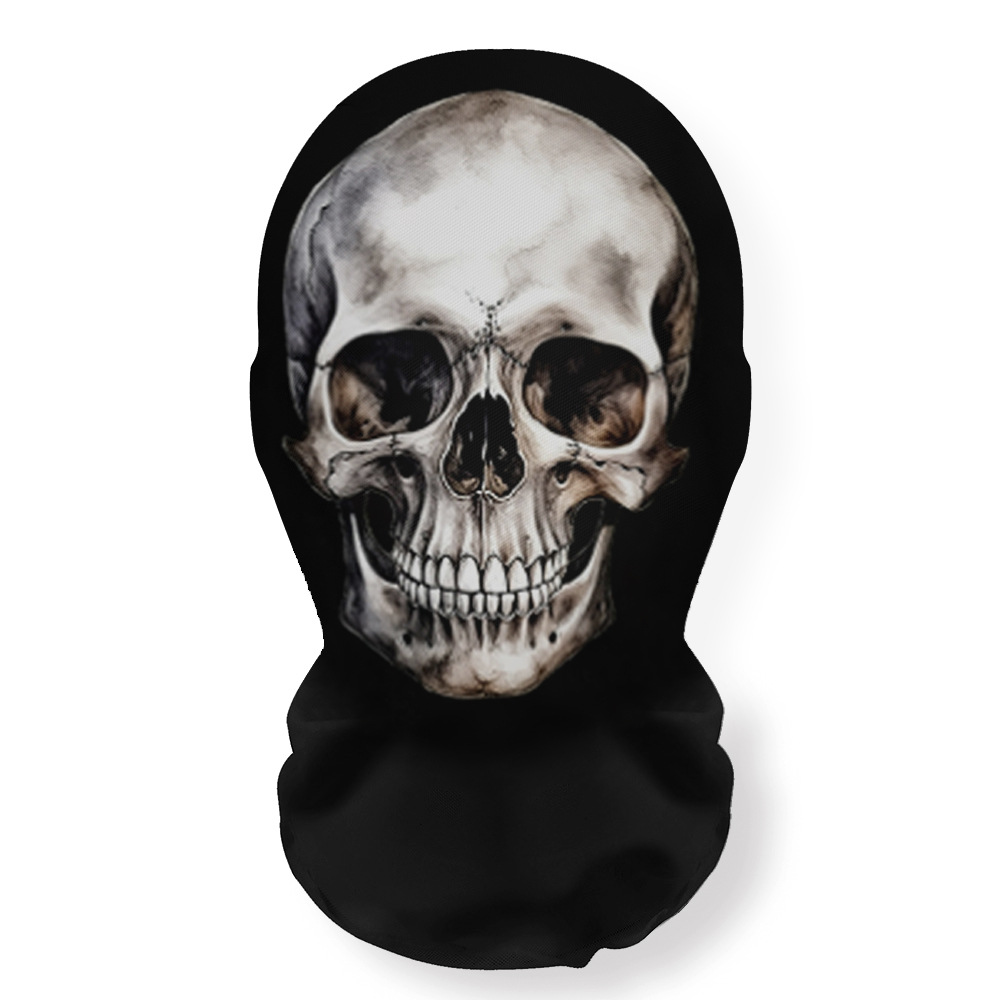 Cross-border Halloween Skull Series props parodia máscaras cubierta de cabeza nuevos productos spot todo el rostro protector solar extraño