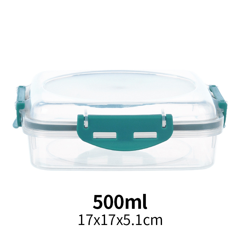 Sándwich caja de almuerzo de grado alimenticio pan crujiente sushi bola de arroz desayuno tostadas caja de embalaje al aire libre microondas