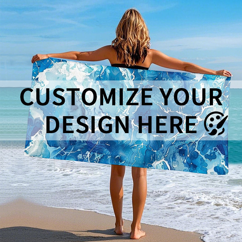Cross-Border Custom Beach Towels, Minimum Order of One Piece, Wholesale from Manufacturer, Water-Absorbent, Personalized Printed Beach Quick-Dry Towel Cloth, Bath Towel Cross-Border Custom Beach Towels, Minimum Order of One Piece, Wholesale from Manufacturer, Water-Absorbent, Personalized Printed Beach Quick-Dry Towel Cloth, Bath Towel