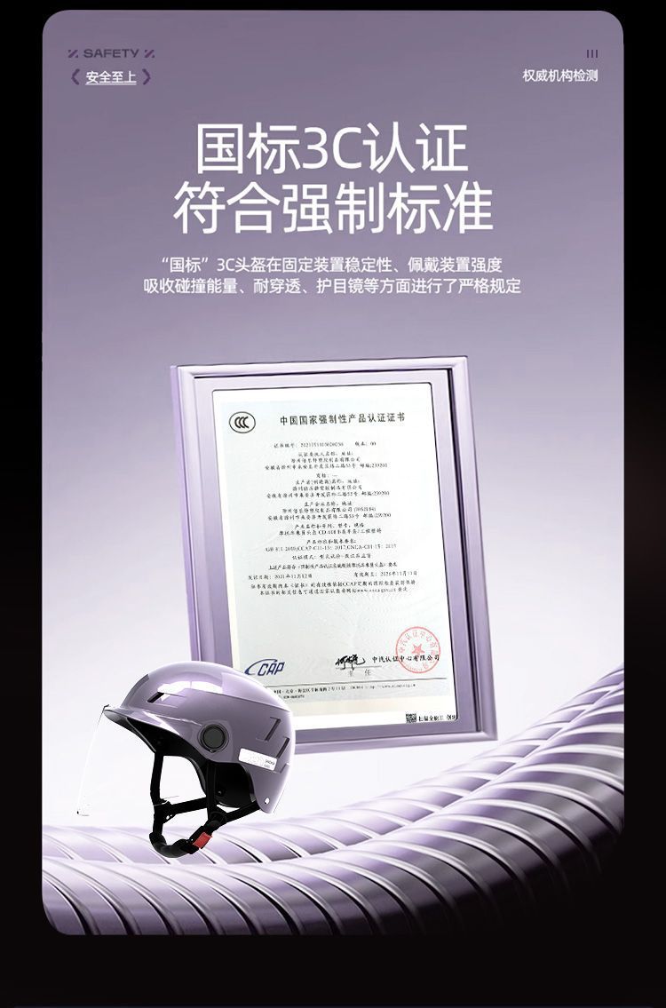 GB 3C Certified Electric Vehicle Helmet Universal Summer Sunscreen