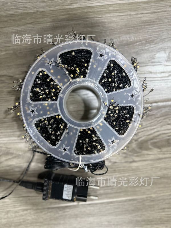 跨境LED圣诞鞭炮灯小红书同款蜈蚣脚铜线灯串室内外节日装饰彩灯|undefined