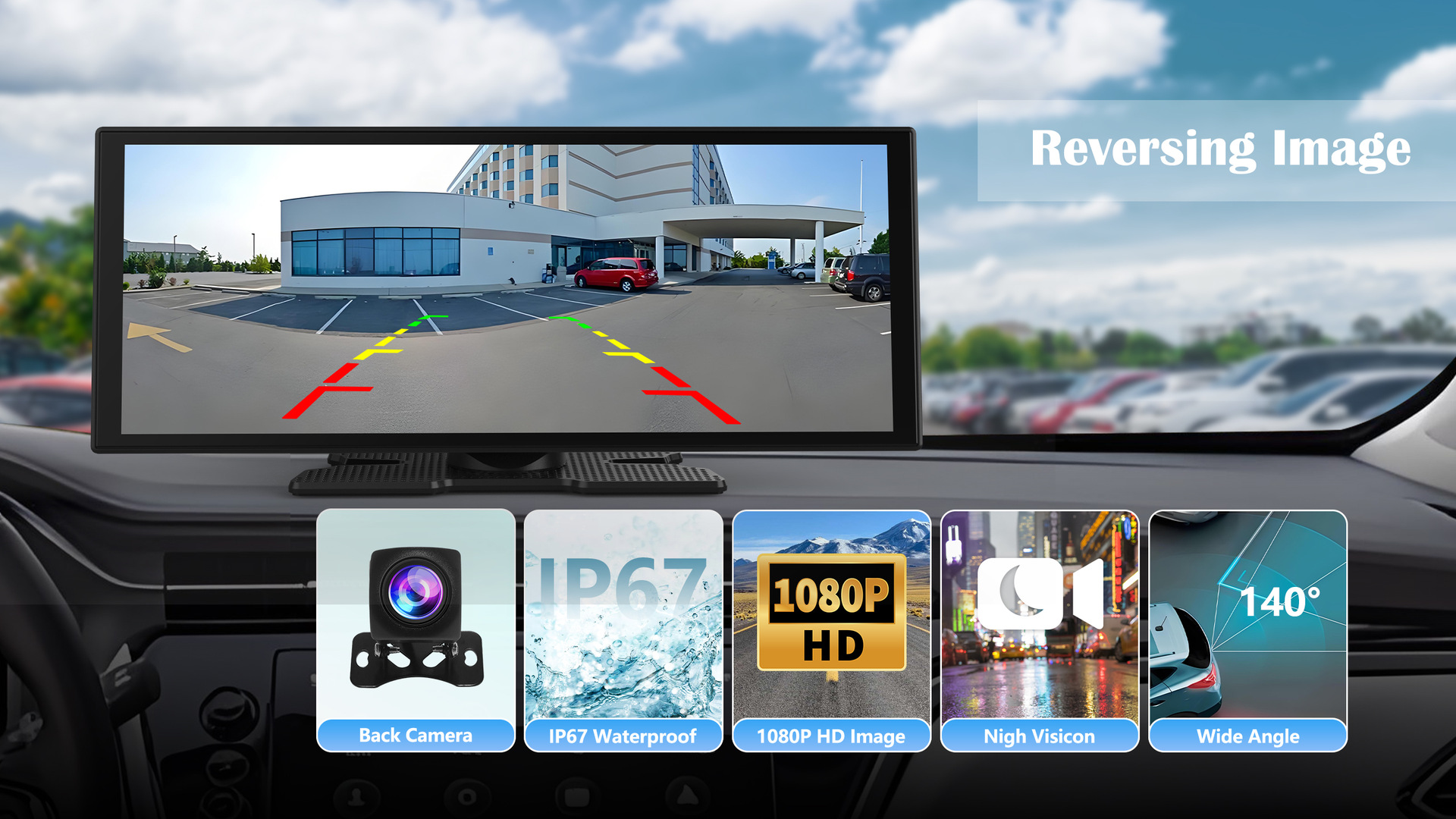 Customized 11.4inch Dash Cam Wireless Carplay Smart Screen Car Reversing Camera Car Navigation