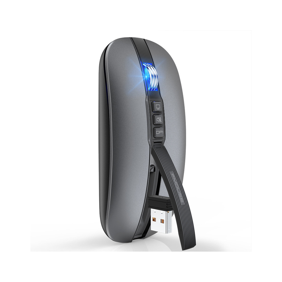 Jauna bezvadu 10M Bluetooth divu režīmu 2.4G/BT5.1 klusa pele Pele 2400DPI 6D spēļu birojam_voghion.com