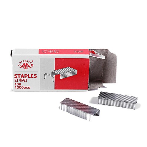 Yuanchang stationery small staplers 10# binding staples office supplies 1000 pieces/box staplers wholesale