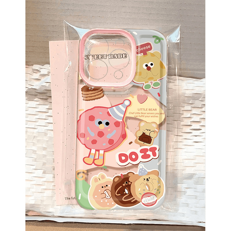 Donut Cookies for Apple 13PROMAX Mobile Phone Case iPhone15 New 14 Creative 11 Soft Case 12