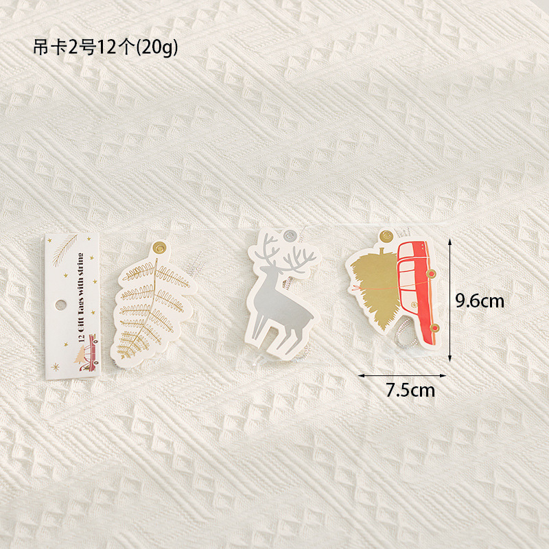 Nordicins tarjetas de Navidad elevadoras decoraciones de Navidad colgante árbol de Navidad colgante decoración tarjeta de mensaje