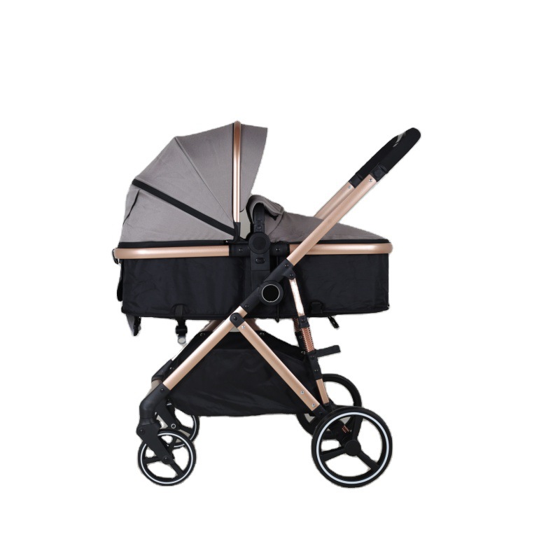 Baby Stroller Newborn Four-Wheel Shock-Absorbing Two-Way Baby Walking Artifact High-View Lightweight Foldable Baby Stroller