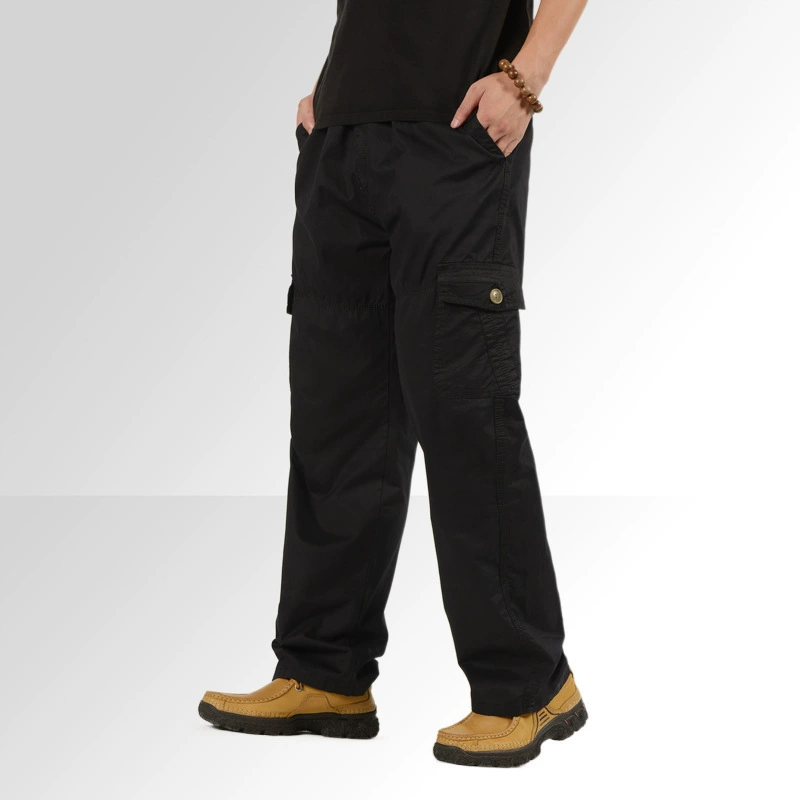 Warm cotton casual trousers, plus size