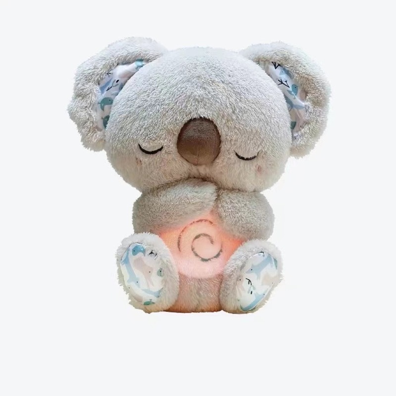 国境を越えた人気の赤ちゃんの睡眠を誘う音楽人形呼吸クマリトルカワウソコアラぬいぐるみメーカー卸売|undefined