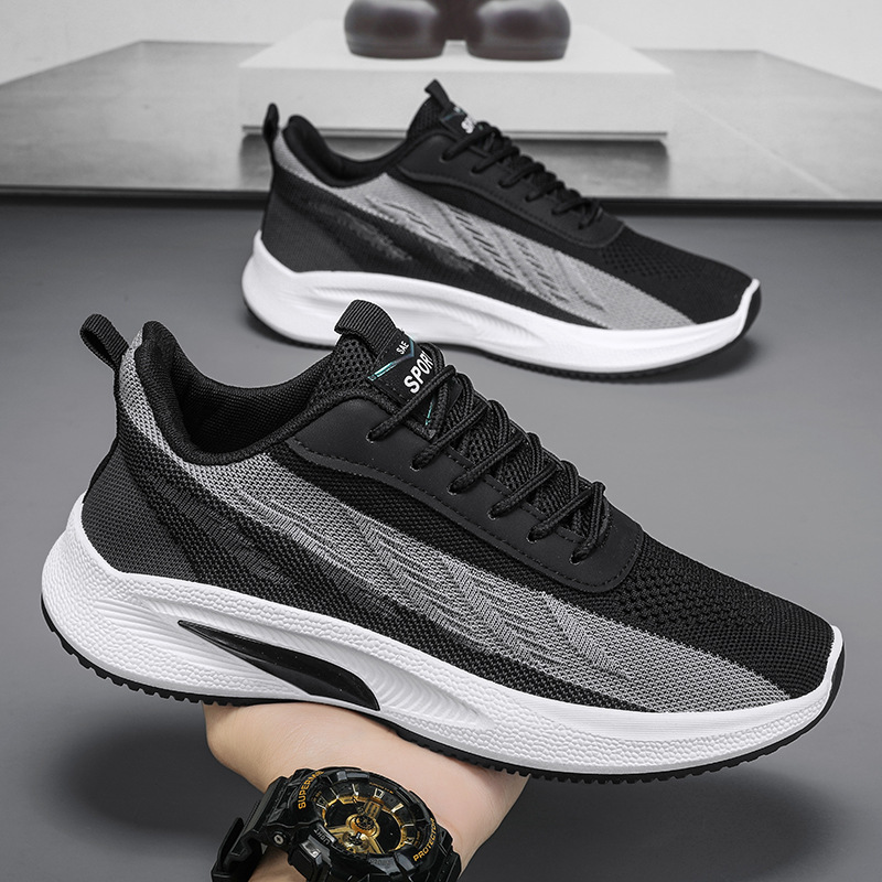 남자의 여름 비행 직조 캐주얼 신발 통기성 운동화 농구 신발 학생 유행 신발 크로스 국경 대외 무역 실행 남자 신발