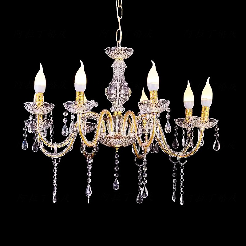 Nueva boda de hierro galvanizado cortina de perlas de cristal candelabro pabellón ceremonia sala de bodas diseño de la decoración de la boda props