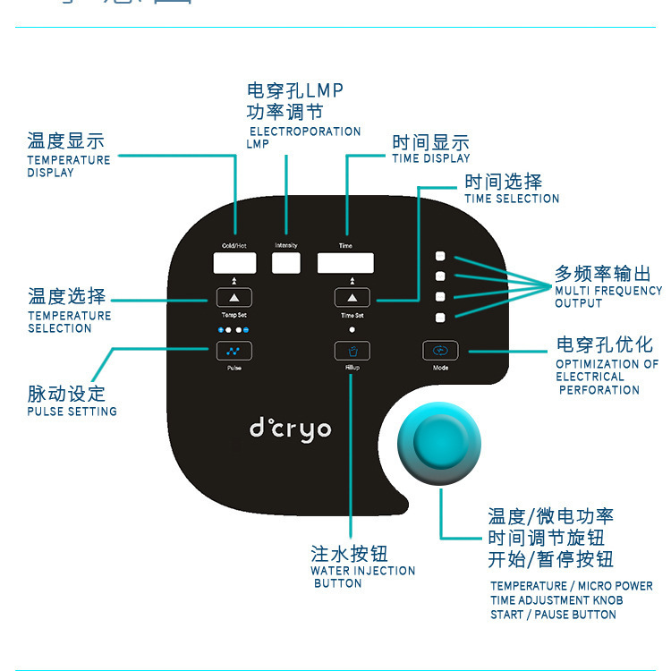 DCOOL電気穿孔冷熱導入赤ブルーレイ顔修復リフト冷凍美容器クロスボーダー|undefined