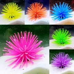Simulated Sea Urchin Fish Tank Decor, Aquarium Ornament, Landscape Decoration, Scene Setting, Plastic Jellyfish, Coral