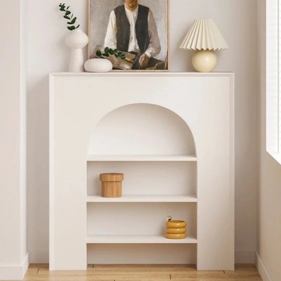 Cave cream cabinet French fireplace a living room household Entrance Curio Shelf to ground ins Wind