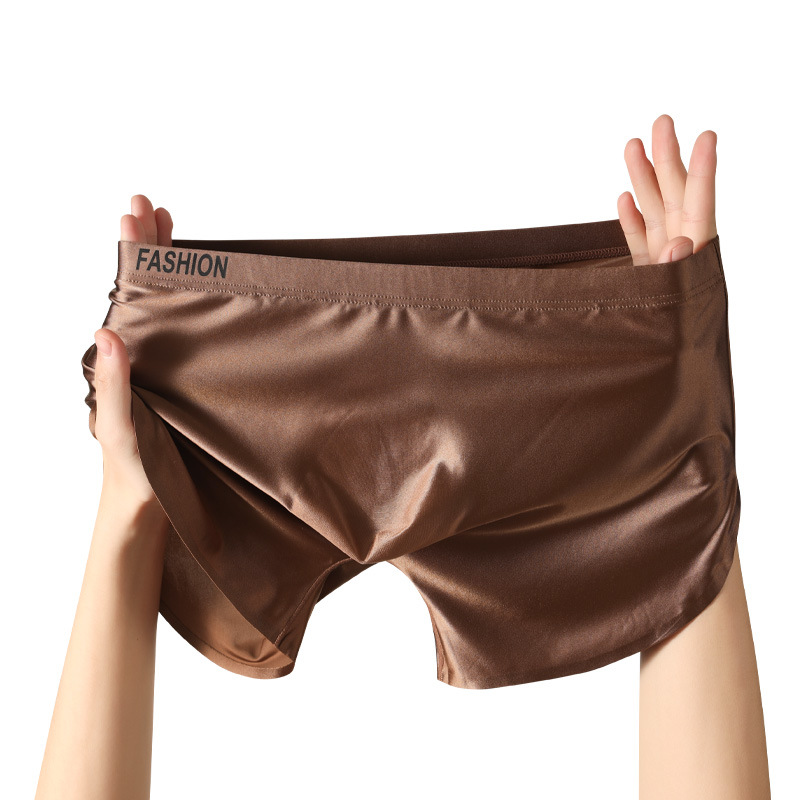 Pantalones de seda de hielo, pantalones cortos de ángulo plano antibacterianos de alta calidad, pantalones de cuatro ángulos para hombres, pantalones para hombres, pantalones para hombres