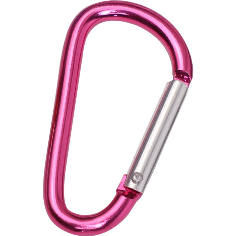 No. 5 D-Shaped Outdoor Aluminum Alloy Quick-Release Carabiner Clip for Mountaineering, Luggage Attachment, Travel Accessories, Lightweight Design