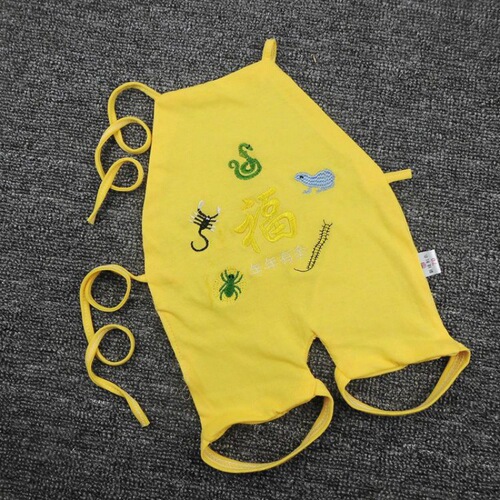 Baby belly band with legs, suitable for spring and summer, thin embroidered leg belly band for newborns, five-ply cotton for babies, cotton belly band for independent standing
