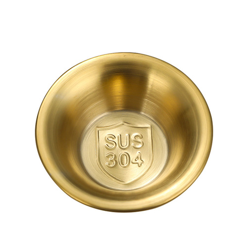 304 stainless steel sauce dish Korean kimchi dish French fries tomato sauce dish Western steak sauce dish salad bowl