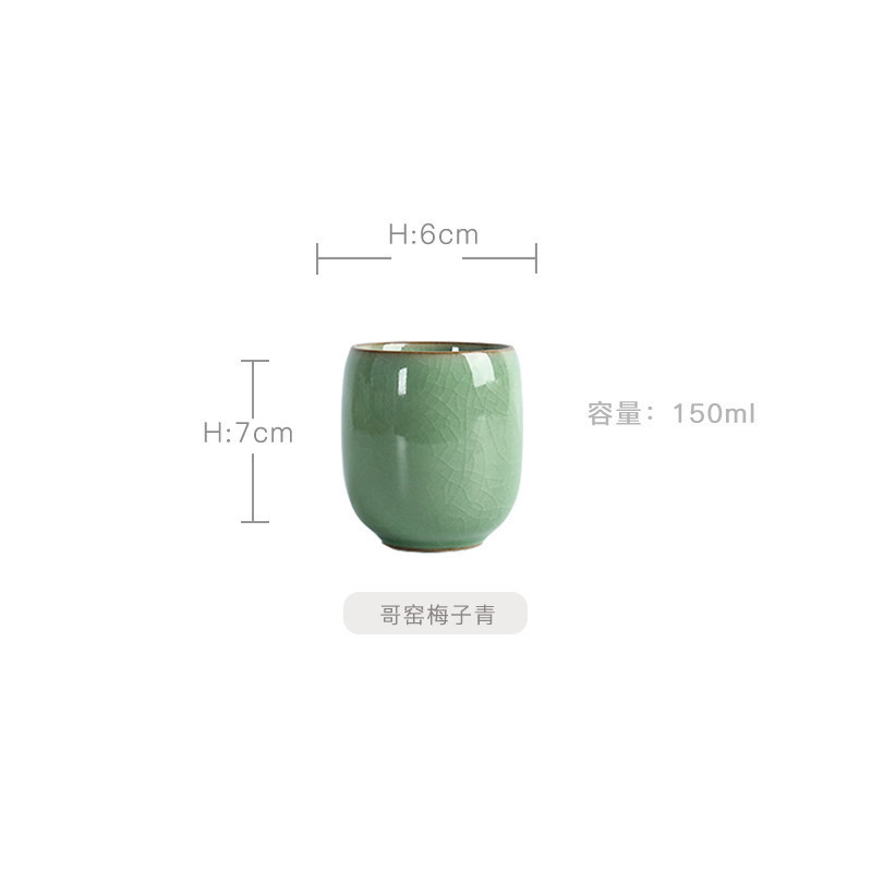 Taza de agua del horno Ru Taza de té Taza de té Taza