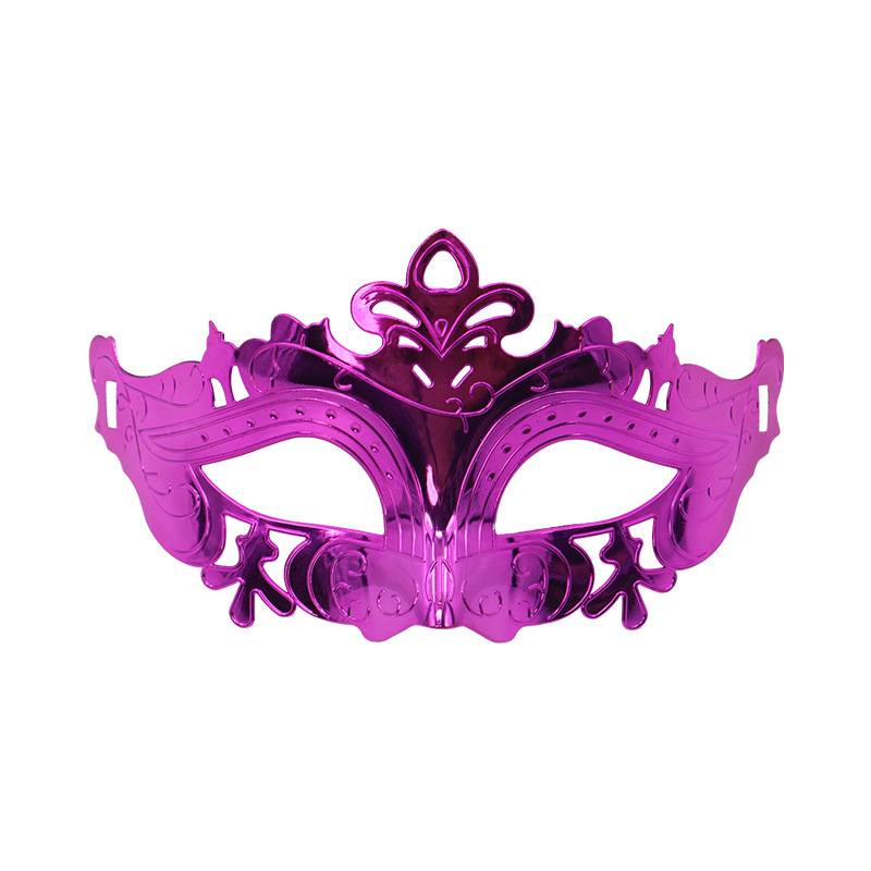 Venta caliente transfronteriza galvanoplastia calada Carnaval de Halloween multicolor de media cara Los hombres admiten máscara de fiesta máscara de bar