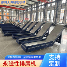 机床磁性排屑机强磁力铁屑输送机德州天海生产永磁式排屑机