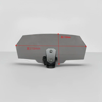 Universal Heightening Small Windshield Adjustable Motorcycle front windshield - brown-bracket-height-158-width-310