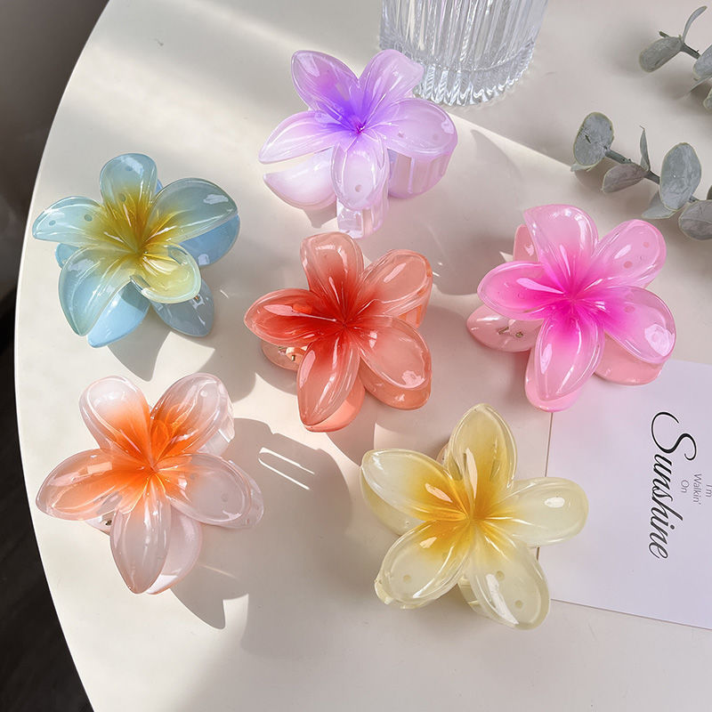 クロスボーダーの卵の花は大きいサイズの高級感のグラデーションの花の髪を挟んで後頭部を挟みます。|undefined