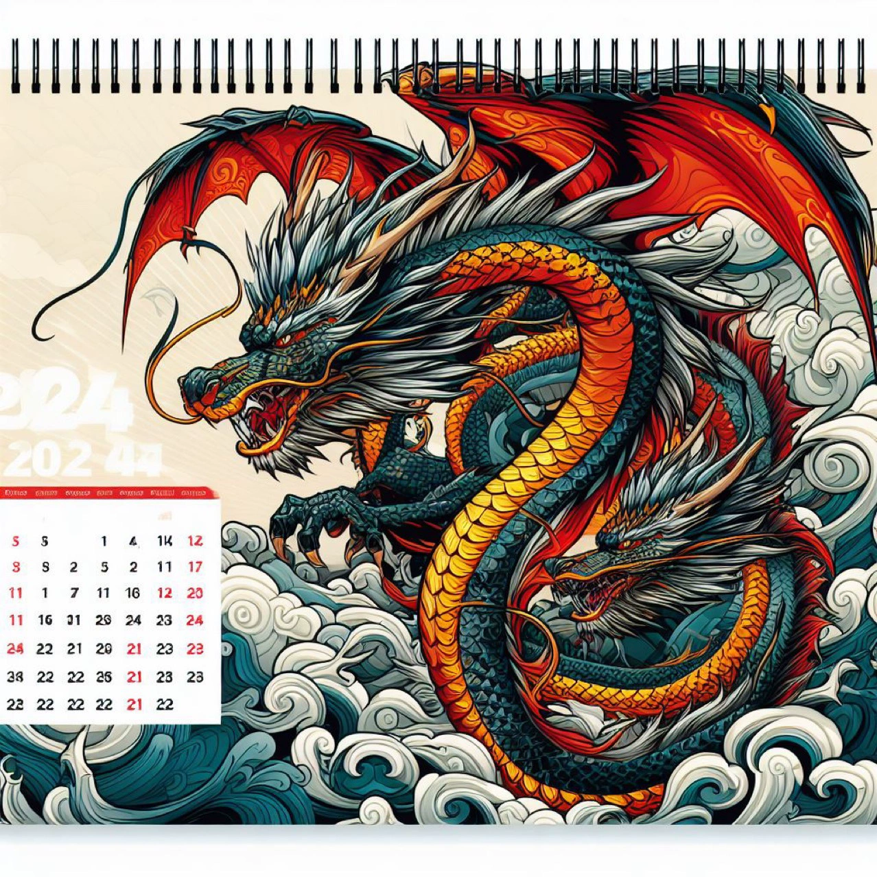 Календарь «Год Дракона» уникальный дизайн создает персонализированную календарную бумагу Календарь Шанли Календарь Сямэнь календарь бумажная продукция