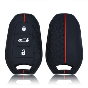 Peugeot 208 308 408 508 3008 4008 5008 avtomobil açarı üçün silikon qoruyucu üzlük