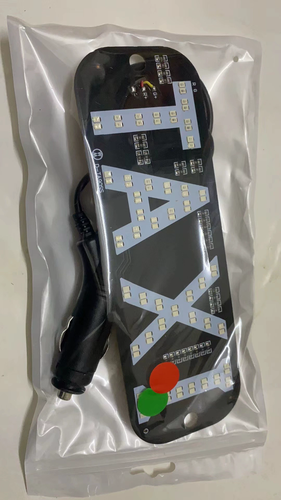 Двухцветная лампа такси taxi TAXI