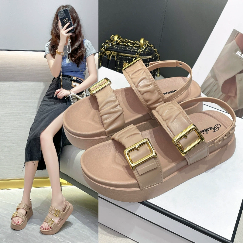 Summer sandals, beach buckle, slippers, soft sole