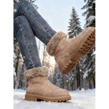 L 55093 Women's mid calf snow boots Ůʿ��Ͳѩ��ѥ�羳��