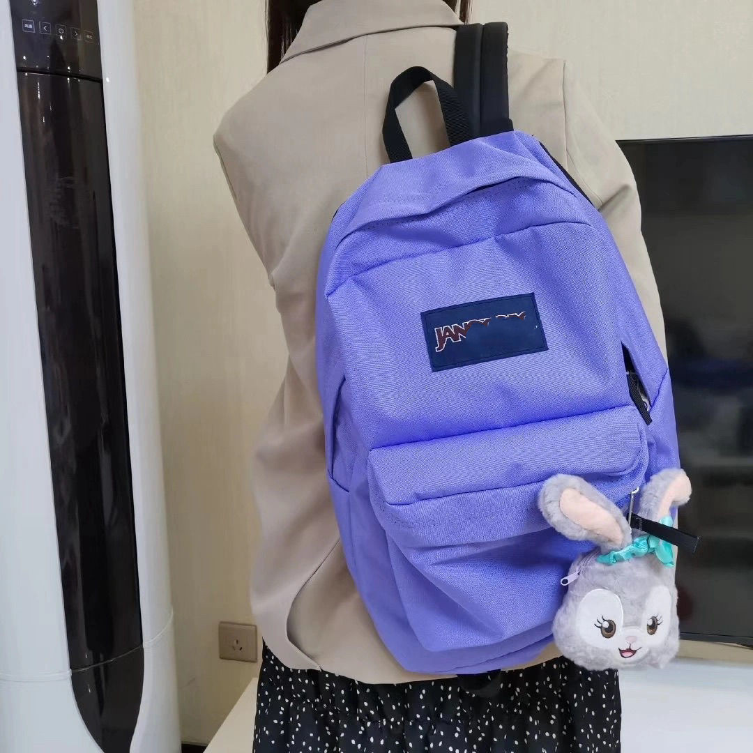 Jess nueva mochila de lona transfronteriza de gran capacidad Escuela Secundaria campus simple pareja mochila