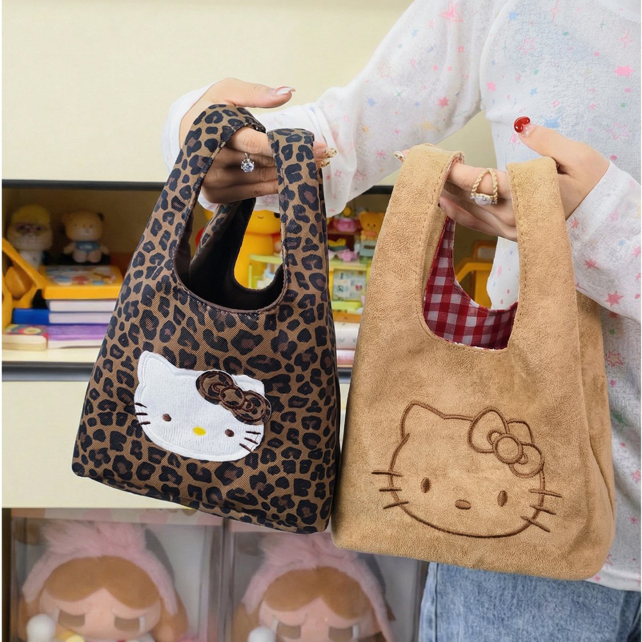 Cute Suede Embroidered Handbag, Autumn and Winter Portable Basket Bag, Crossbody Tote Bag, Fashionable Commuter Coin Purse