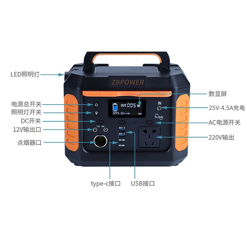 500W户外储能电源方案提供储能电源外壳电源PCBA应急整套套件