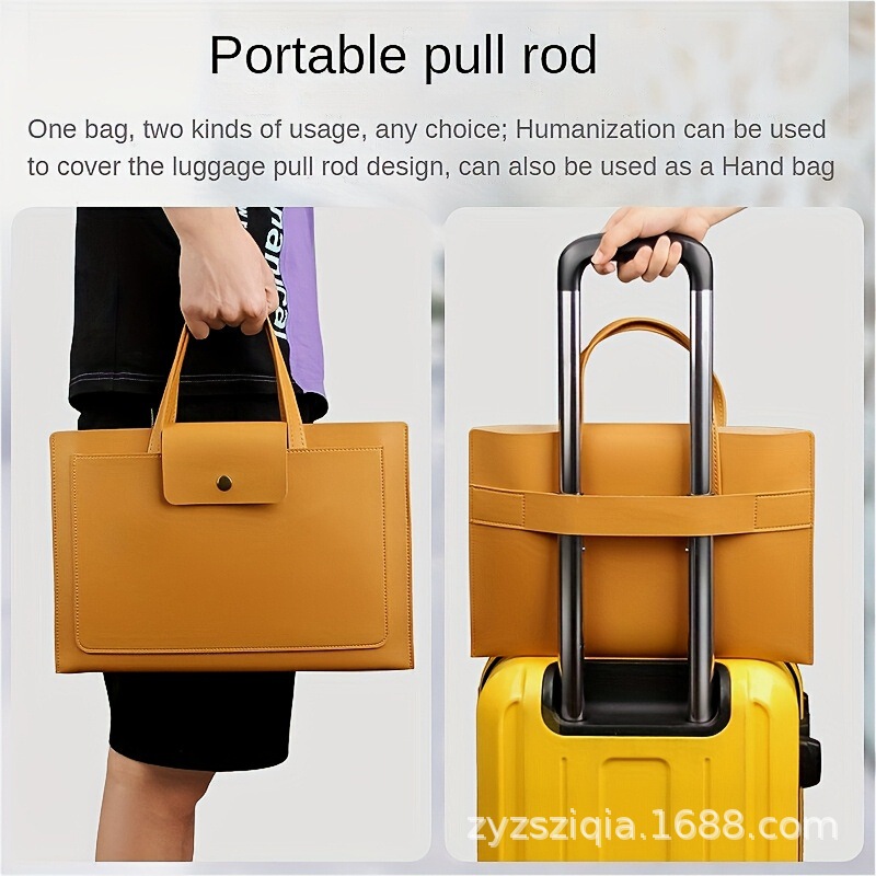 Business Trolley Suitcase, Lightweight Notebook Laptop Bag, College Student Leather Portable Computer Storage Bag Business Trolley Suitcase, Lightweight Notebook Laptop Bag, College Student Leather Portable Computer Storage Bag