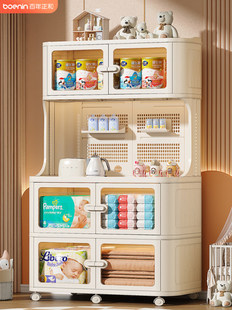 Baby Feeding Table, Children's Toy Storage Rack, Floor-Standing Household Storage Box, Storage Baby Clothes Storage Cabinet
