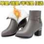 中跟加厚中年女士短靴