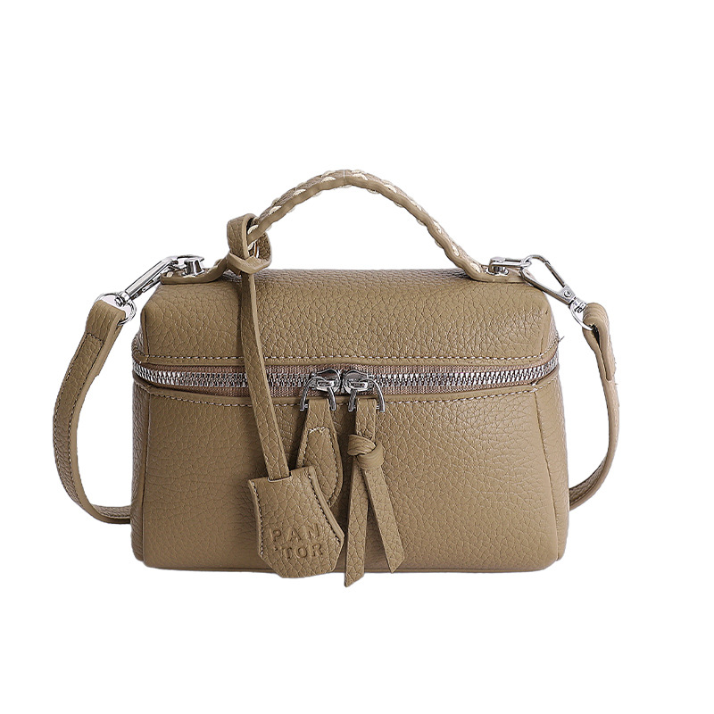 Bolso de mujer 2026 nueva tendencia texturizada bolso cuadrado transfronterizo simple versátil bolso retrógrado mochila de hombro