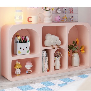 Living Room Floor-Standing Storage Rack Colorful Product Display Cabinet Internet Celebrity Wall Storage Cabinet Book Hand-Made Cave Cabinet Decoration