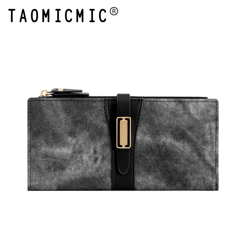 Portemonnee Nieuwe dames lange leren portemonnee met dubbele rits, portemonnee met nisontwerp, 4 kleuren beschikbaar_voghion.com