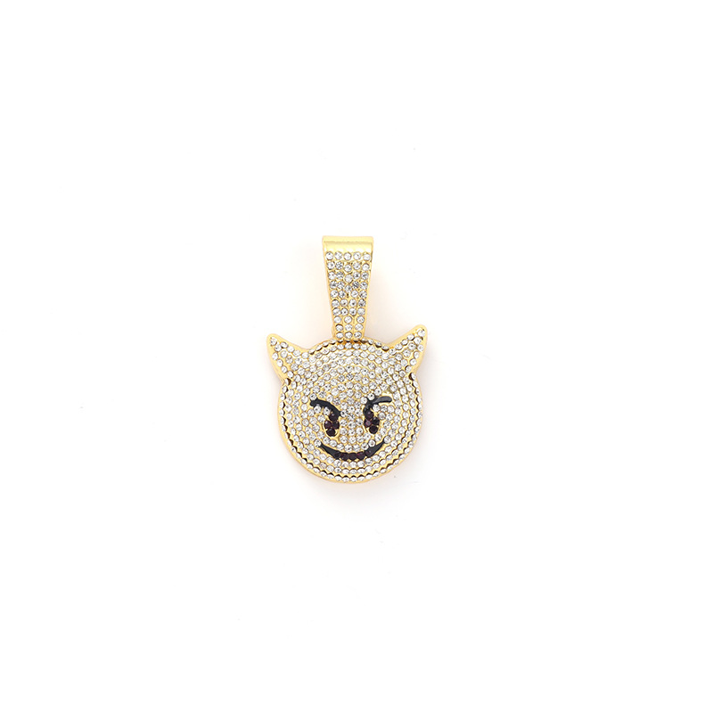 Cute Ghost with Female Crowd Design Hip Hop Style Devil Collar Sweet Cool Sweater Chain Necklace_voghion.com