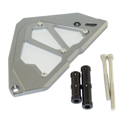 Chain Cover, Motorcycle frame - titanium-color