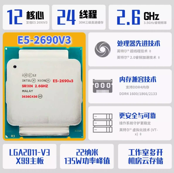 E5-2690V3 2643V3 2673V3 2676V3 2683V3 2695V3 2697V3 2698V3