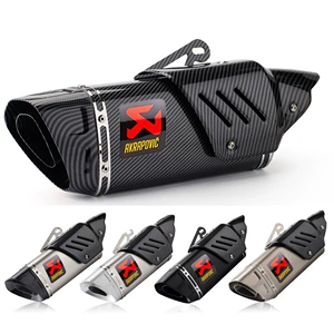 Motorcycle exhaust pipe modification tail throat oblique triangle exhaust pipe tail section stainless steel R3/R25/DUKE/NINJA