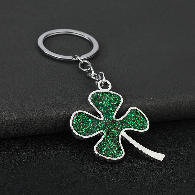 Keychain Classification Simple Style Four Leaf Clover Zinc Alloy Unisex Slip-on Keychain